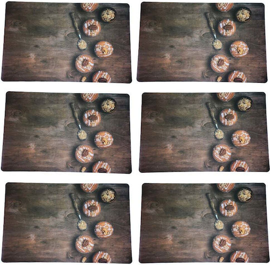 Plate Support Set Serving Meals Pufo Muffins Design 6 Stücke