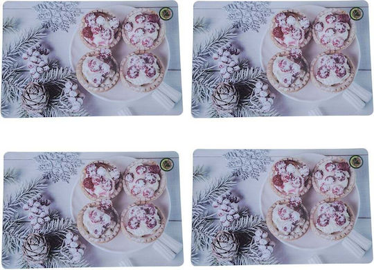 Plate Support Set Serving Meals Pufo Zucker Design 4 Stücke 44 X 29 cm