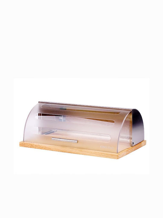 KING Hoff Ψωμιέρα από Bamboo Γκρι 38x28.5x15cm