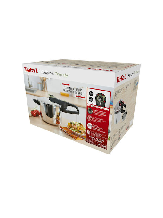 Tefal Secure Trendy Oală sub Presiune 8lt
