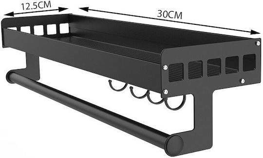 Raft Metalic Negru De Perete