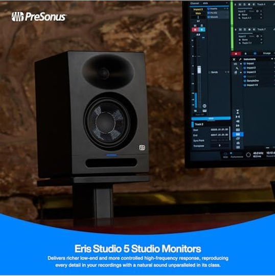 Presonus Eris Studio 5 Difuzor Studio Monitor 5.25" 80W Bucată Negru
