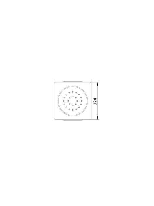 Sparke Oneral 09 Built-in Mixer, Hand Shower & Shower Head Set for Shower 3 Exits Inox White