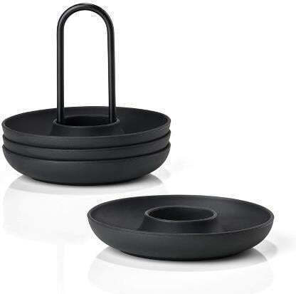 Zone Denmark Eierbecher Metallisch Schwarz 4pcs