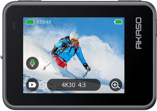 Akaso Brave 8 Lite Action Camera 4K Ultra HD Underwater with Touch Screen 1.2" and Wi-Fi Black