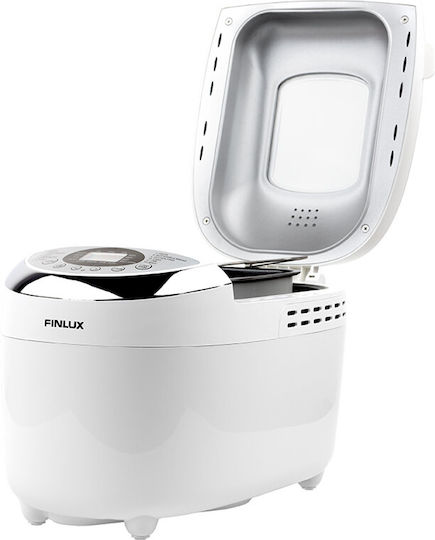 Finlux FBM-1682W Bread Maker 850W with Container Capacity 1250gr and 12 Baking Programs