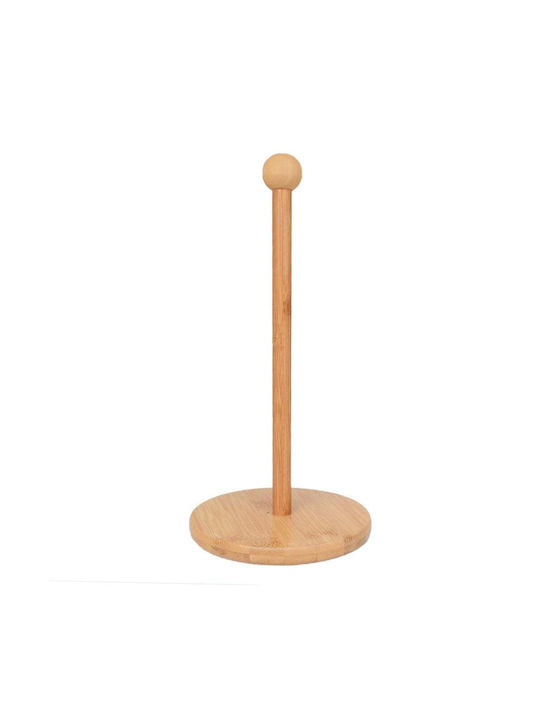 Wooden Paper Towel Holder Brown 30x30cm