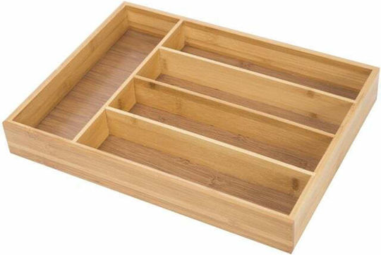 Wooden Drawer Cutlery Tray 37x25cm Brown