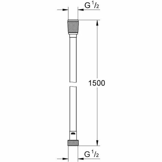 Grohe Σπιράλ Ντουζ Ασημί