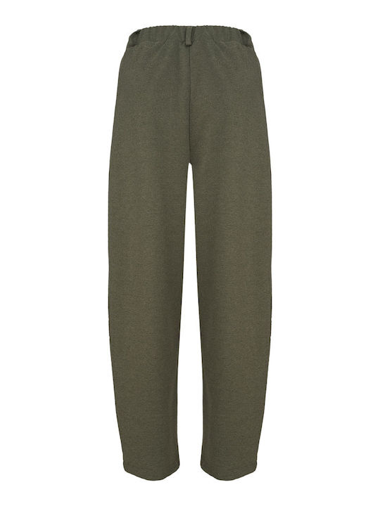 Moutaki Femei Tesatura Pantaloni Olive