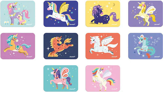 Janod Magnetic Construction Toy Unicorns for Children Aged 3+