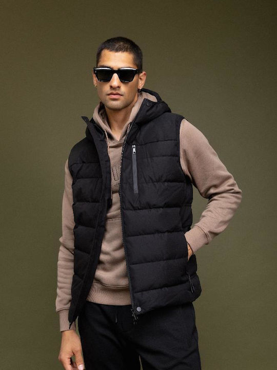 Ärmellos Jacke Black