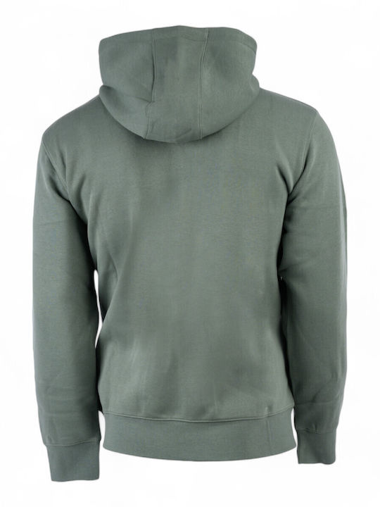 Through Hoody Sweatshirt Khaki