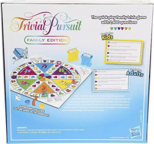 Board Game Trivial Pursuit for 2+ Players 8+ Years Old E1921 (EN) Hasbro