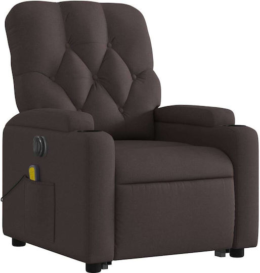 Fotoliu Relax Masaj cu Puf Sc. Coffee 74x86.5x93.5cm
