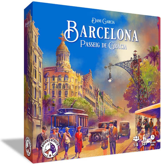 Extensie de Joc Barcelona: Passeig de Gràcia pentru 1-4 Jucători 14+ Ani (EN) Board & Dice
