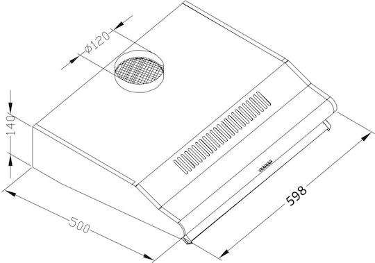 Berdsen ΒΕ-10Α Independentă Hotă 60cm Gri
