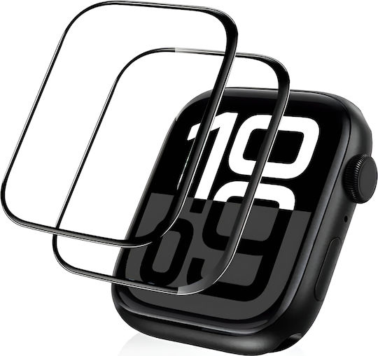 2x Хибридно стъкло Erbord Apple Watch 10 46mm