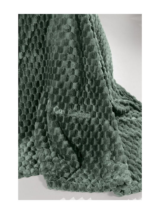 Guy Laroche Smoothie Set Blanket Fleece Single 160x220cm Pesto