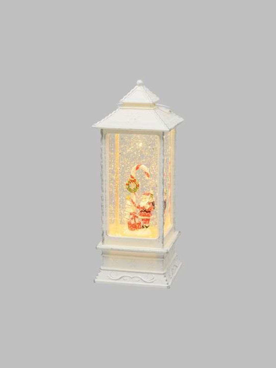 Christmas Decorative Traffic Light Lighted with Santa Claus 10.5x9x10.5cm