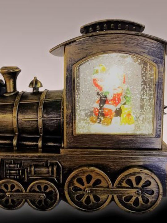 Christmas Decorative Train Lighted with Santa Claus 16x8x18cm