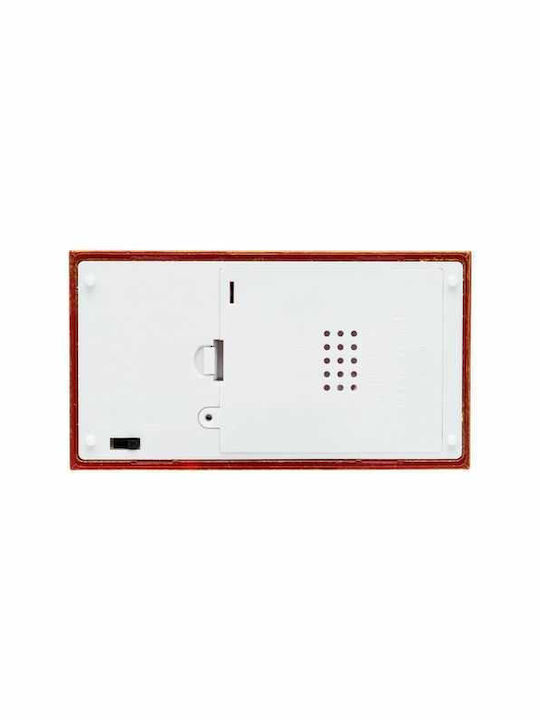 Christmas Decorative Traffic Light Lighted with Santa Claus 10x4x25cm