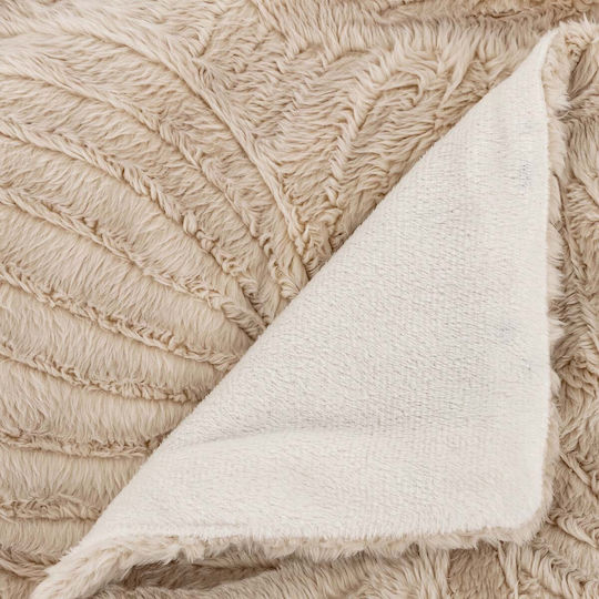 A-s Automne Κουβέρτα Fleece Καναπέ 120x160εκ. Ivoire