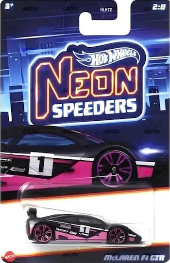 Mattel Toy Car Neon Speeders McLaren FI GTR