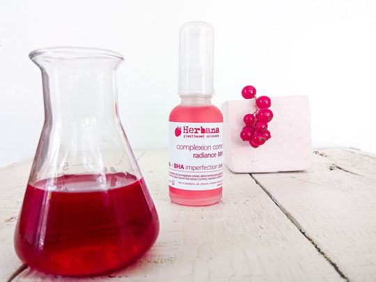 Herbana Serum Hidratare și Anti-îmbătrânire pentru Față cu Retinol și AHA pentru Detoxifiere și Tonifiere 30ml