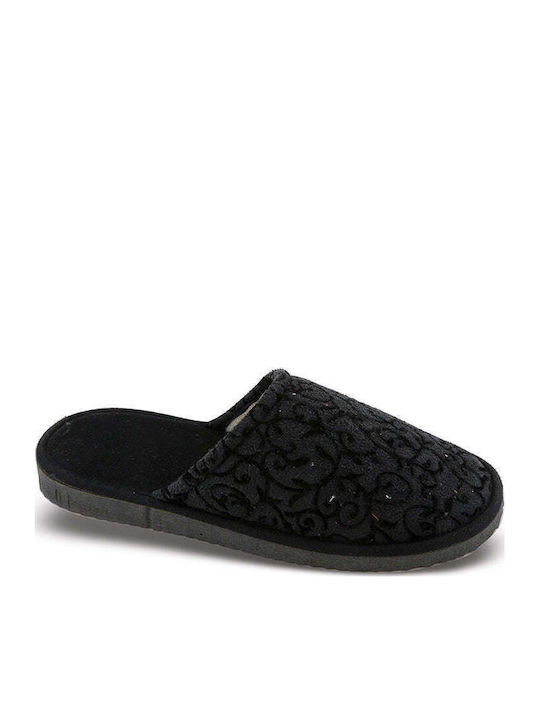 Papuci de Damă de Iarnă Negre