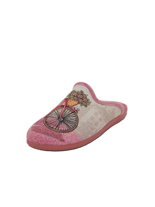 Adam's Shoes Winter Women's Slippers in Pink color