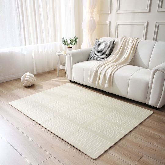 Hakuna Matte Puzzle de podea pentru copii Eva Monocrom Beige 16buc
