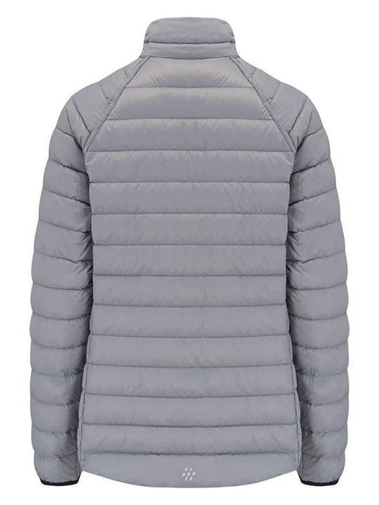 Kurzes Damenjacke Beidseitig Für Winter Schwarz, Kohle