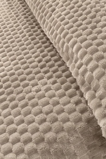 Guy Laroche Smoothie Σετ Κουβέρτα Fleece Μονή 160x220εκ. Taupe