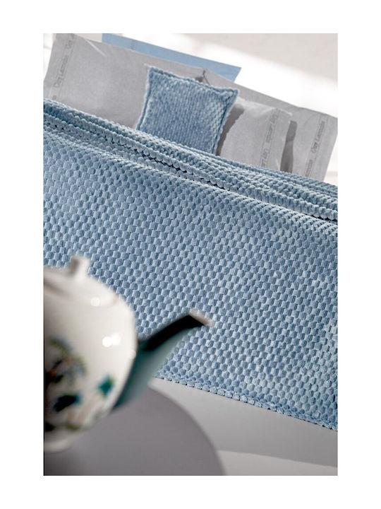Guy Laroche Smoothie Κουβέρτα Fleece Μονή 160x220εκ. Blue