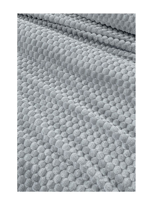 Guy Laroche Smoothie Fleece Blanket Single 160x220cm Silver
