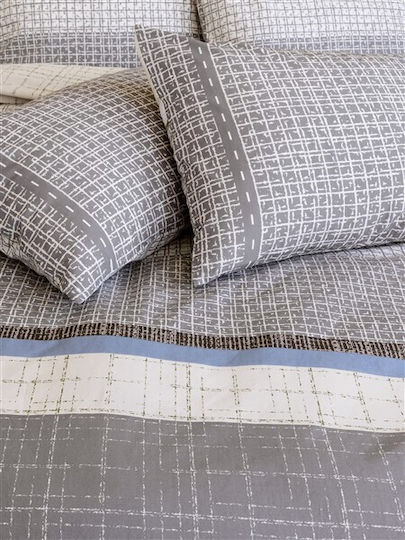 Nima Duvet Single 170x240cm Sharp Gray, Ecru