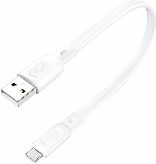 Foneng USB 2.0 Cable USB-C male - USB-A 60W White 0.25m