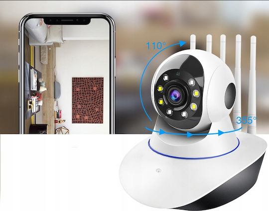 101020241322 IP Κάμερα Παρακολούθησης Wi-Fi Full HD 1080p με Αμφίδρομη Επικοινωνία και Φακό 2.4mm