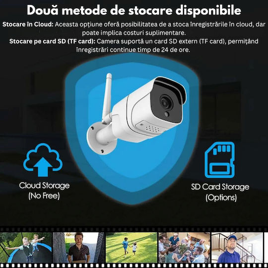 IP Cameră de Supraveghere Wi-Fi Full HD+ 5MP Rezistentă la apă cu Comunicare Bidirecțională