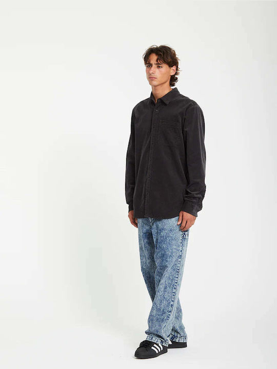 Volcom Long-sleeved Corduroy Shirt Asphalt Black