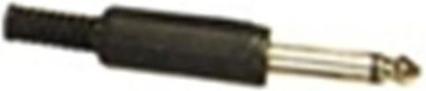 Tele CN-80 Βύσμα 6.3mm Jack mono male 20τμχ Μαύρο