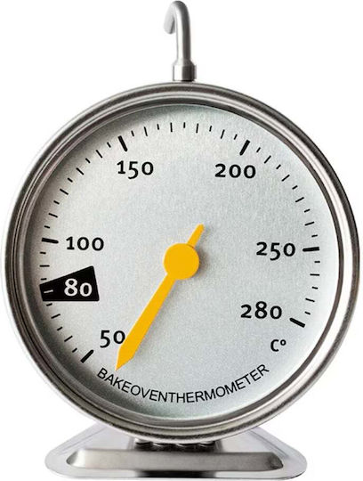 Metallic Analog Meat Thermometer Hook Pufo Oven Measurement Range 50-280°c