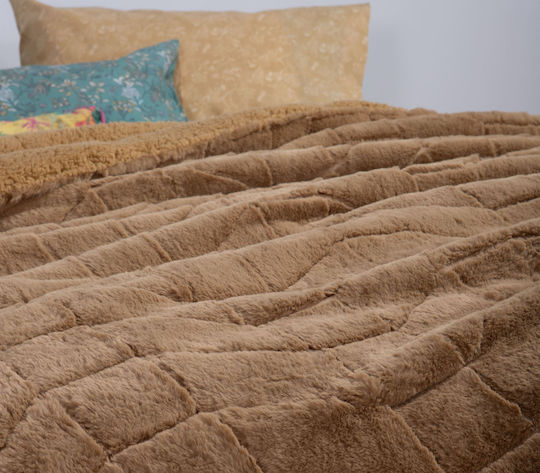 Nef-Nef Homeware Комбинирано одеяло Единично 160x220бр District Къри 300 г/м²Gsm