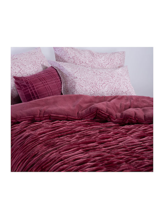 Nef-Nef Homeware Duvet Cover Queen 220x240cm Compose Red 180 GSMGsm