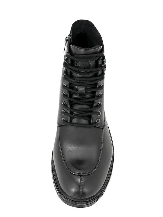 Leather Black Men's Boots