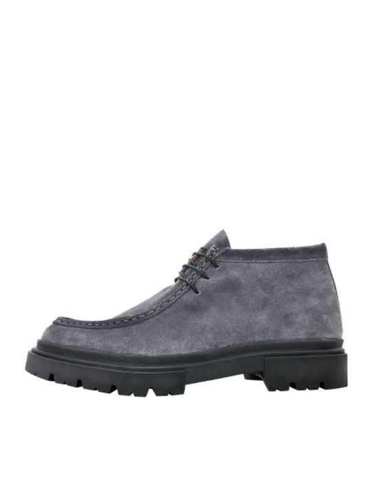 Lescar Wildleder Gray Herrenstiefel