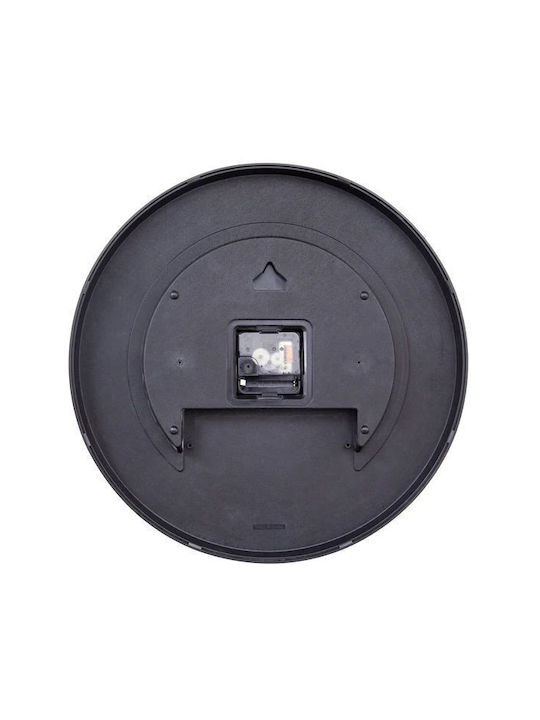 Ρολόι Τοίχου 35cm-silent Black Πολύχρωμο Abs 'game' 7372zw