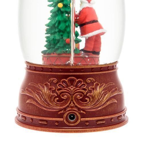 Christmas Snowball Illuminated with Santa Claus 11x11x11cm
