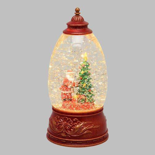 Christmas Snowball Illuminated with Santa Claus 11x11x11cm